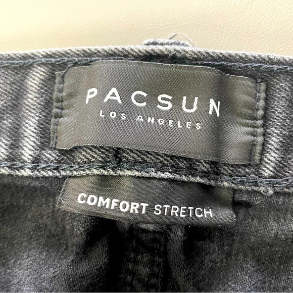 PACSUN Jeans Skinniest Comfort Stretch Distressed Black 30/30 - Picture 8 of 10